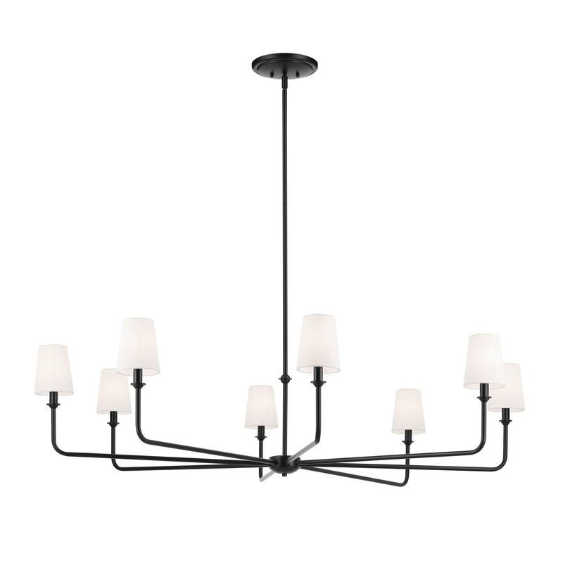 Kichler Lighting Pallas 52 in. 8-Light Chandelier - Black