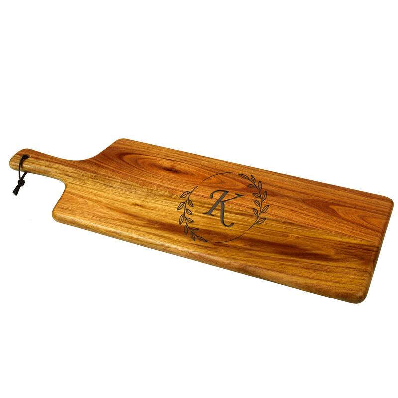 Picnic at Ascot Personalized Acacia Charcuterie Board Paddle - K