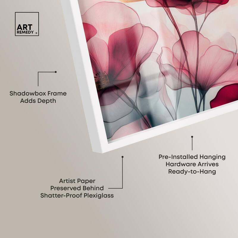 Chiffon Cherry Charm Shadowbox by Art Remedy