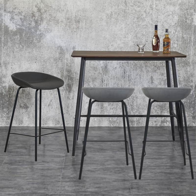 (Set of 2) Mitch Bucket Seat Counter Stool (26-inch)