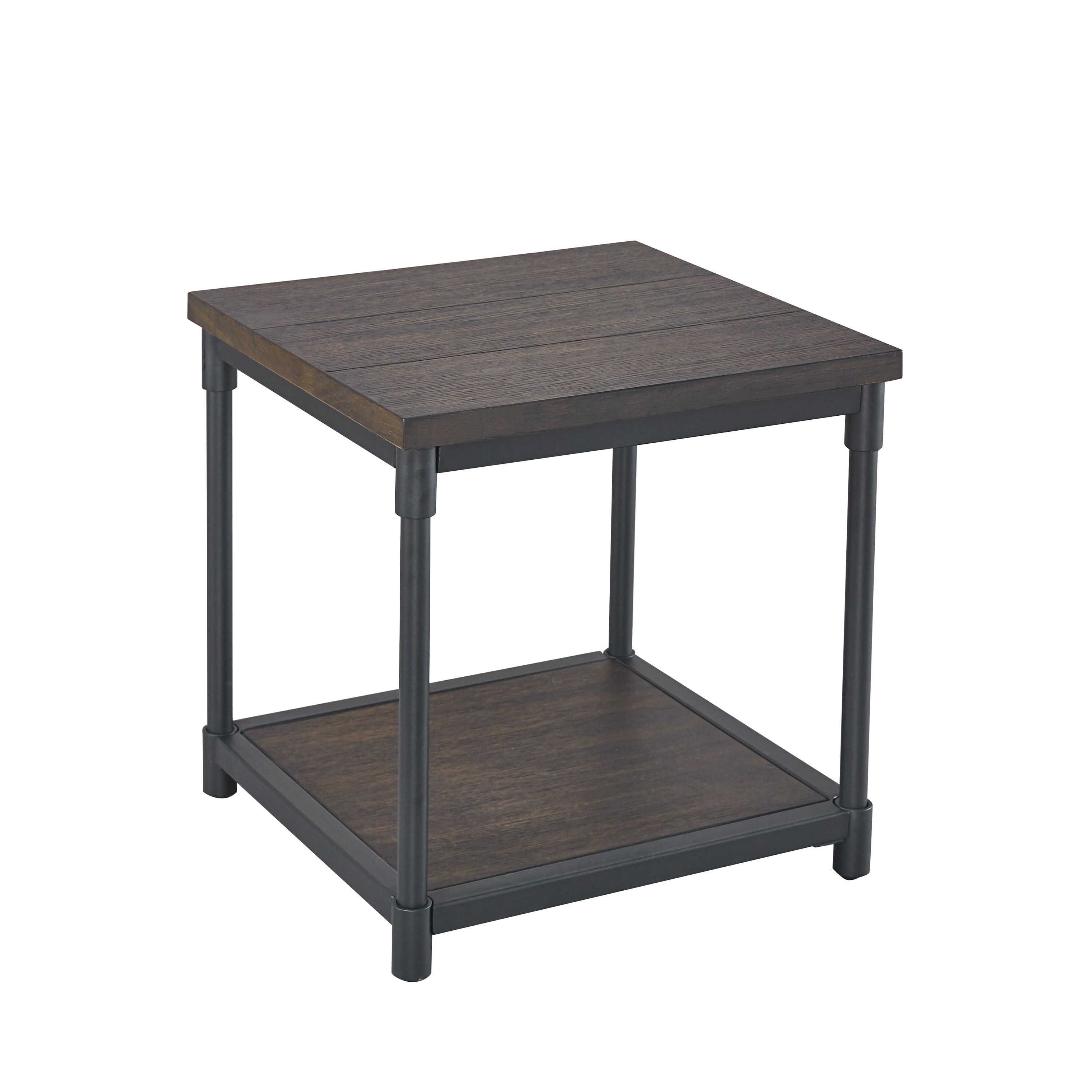 Carbon Loft Pattison Smokey Oak End Table Rectangular No Shelf