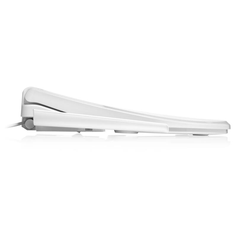 Brondell Thinline T22 Luxury Bidet Toilet Seat with Side Arm Control, White