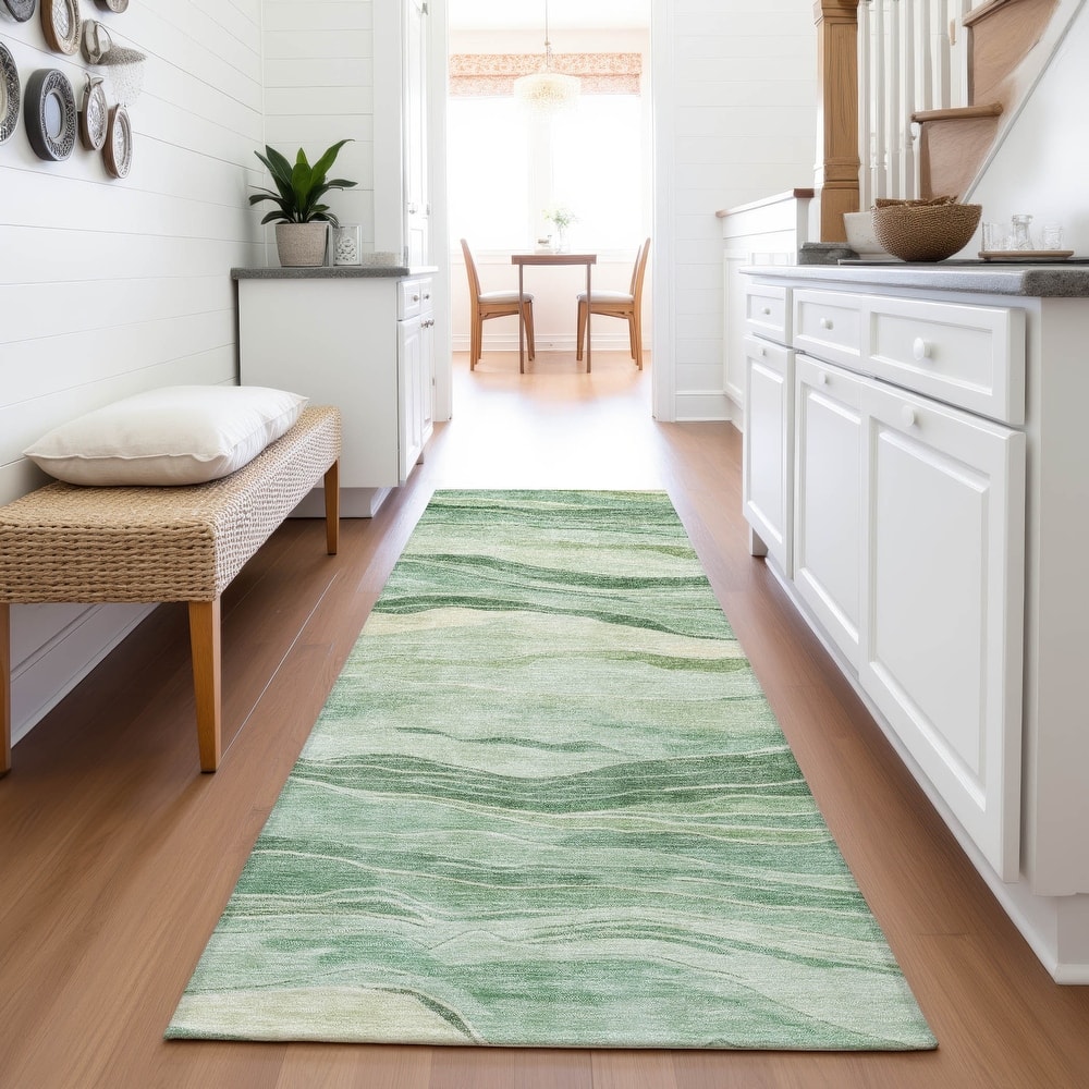 Premium Washable Super Soft Modern Waves Mayfield Rug