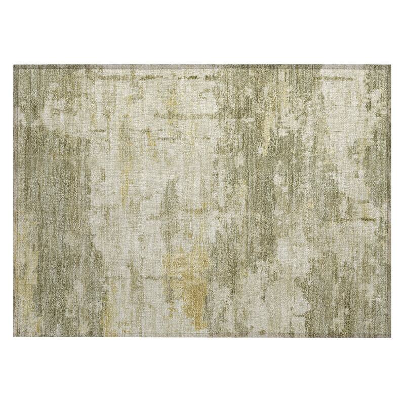 Machine Washable Indoor/ Outdoor Crouppen Modern Chantille Rug