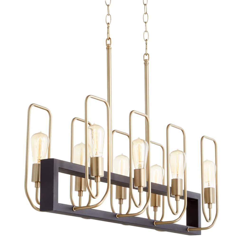 Quorum International 66-8-80 Howe 8 Light 35" Wide Linear Chandelier