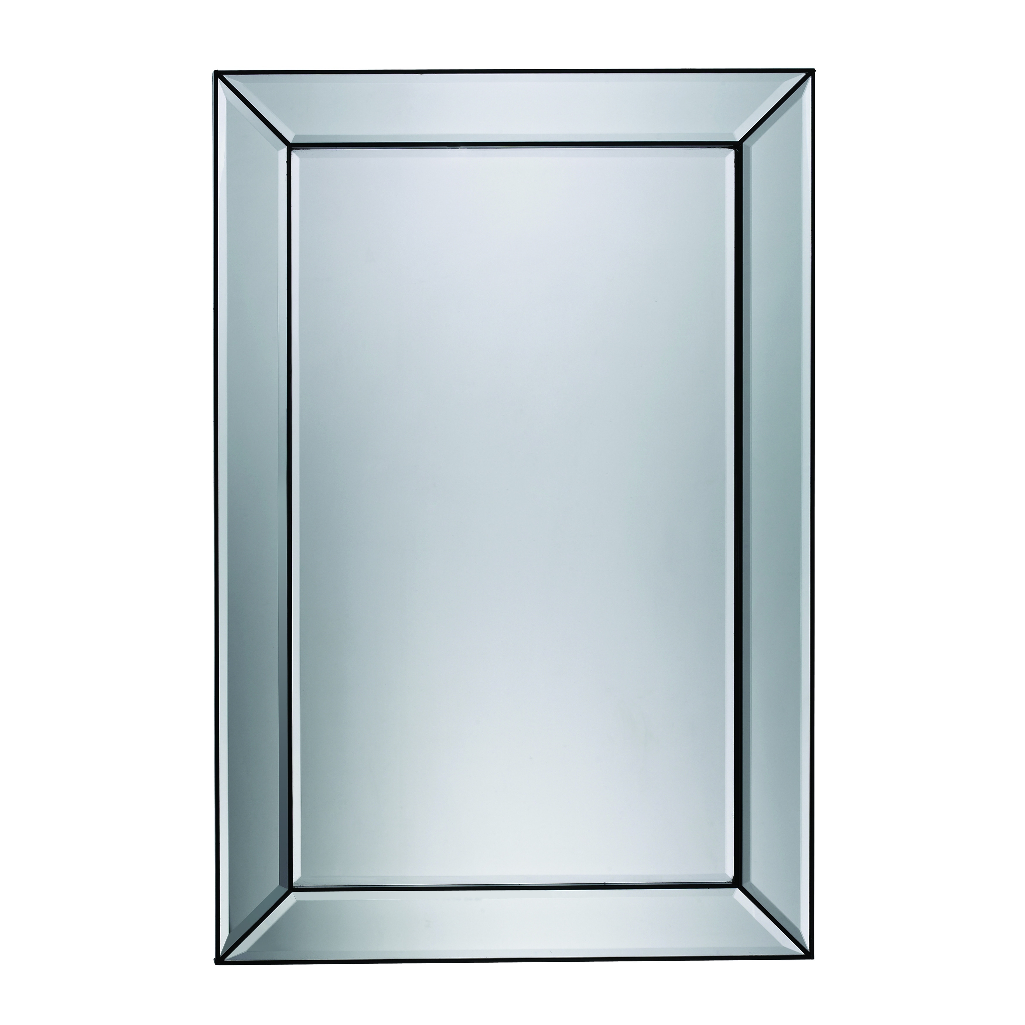 Atlas Rangely Rectangular Modern Wall Mirror - 36 inch High