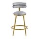 preview thumbnail 14 of 16, Christopher Knight Home - Oliver velvet 27.65-Inch Counter Stool with Iron Frame, Set of 2