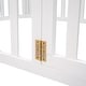 preview thumbnail 13 of 38, Full Size Wooden Floor Bed Frame with Safety Fence and Privacy Door - Stylish & Minimal Daybed