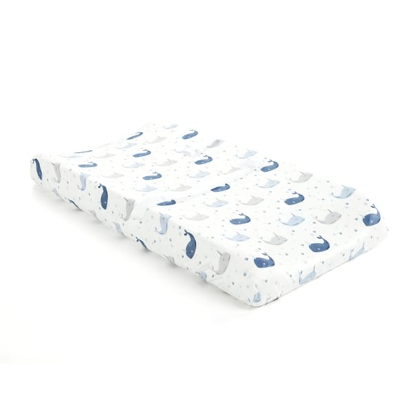 slide 2 of 2, Lush Decor Narwhal Starfish Soft & Plush Changing Pad Cover - 32" x 16" x 5"