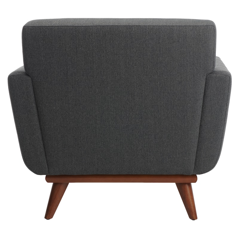 SAFAVIEH Couture Sieglinde Mid-Century Modern Tufted Arm Chair - 35" W x 33.1" L x 32.7" H - 35Wx33Dx33H
