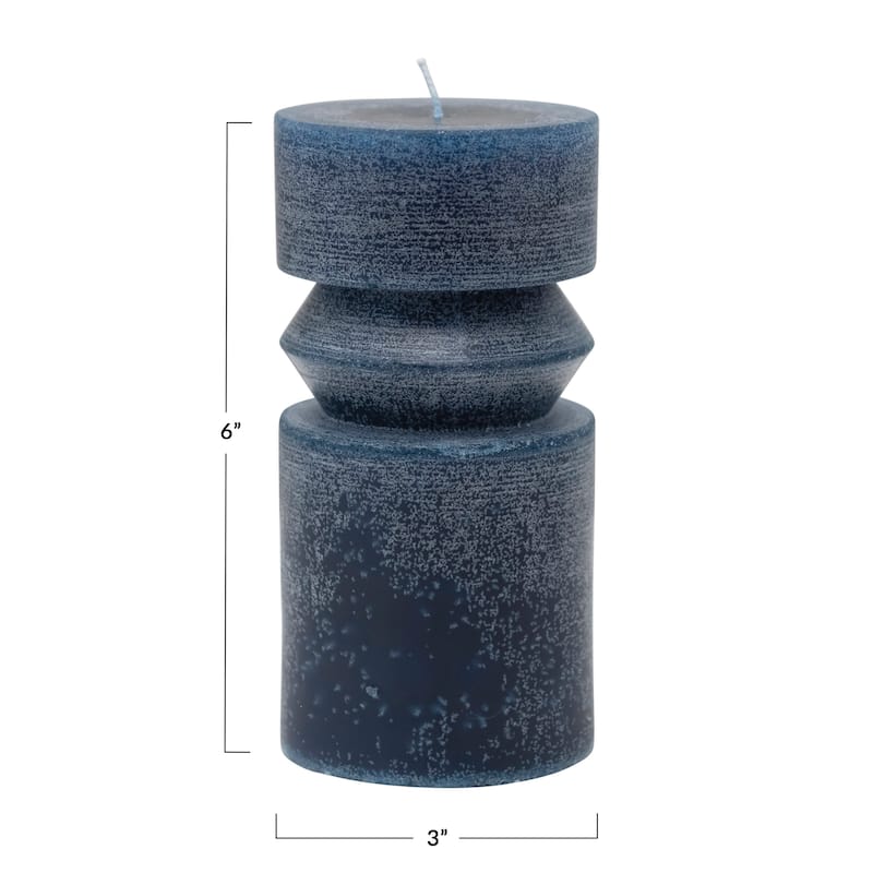 Unscented Totem Pillar Candle