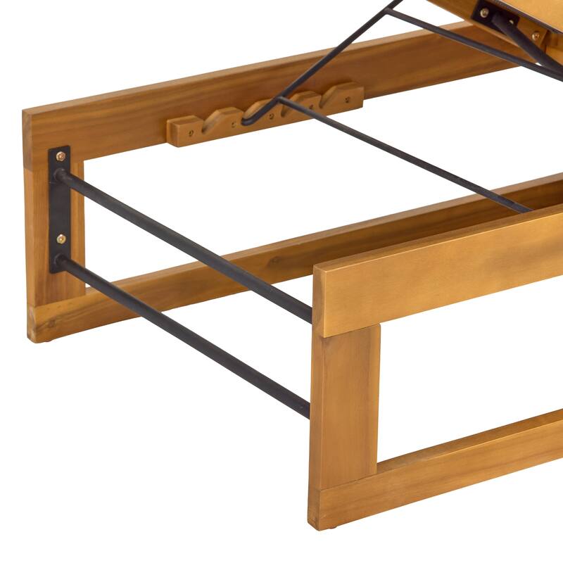 Emile Outdoor Mesh and Wood Chaise Lounge (Set of 2) by Christopher Knight Home