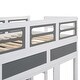 preview thumbnail 11 of 9, Twin Over Twin Bus-Shaped Bunk Bed with Wheels and Storage