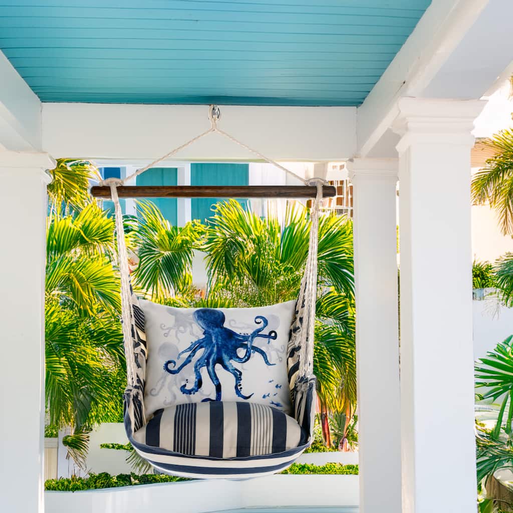Magnolia Casual Swing Set 4 piece - Marina Stripe w/ Indigo Octopus