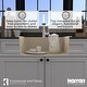 preview thumbnail 24 of 55, Karran Top Mount 25 in. Single Bowl Quartz Kitchen Sink