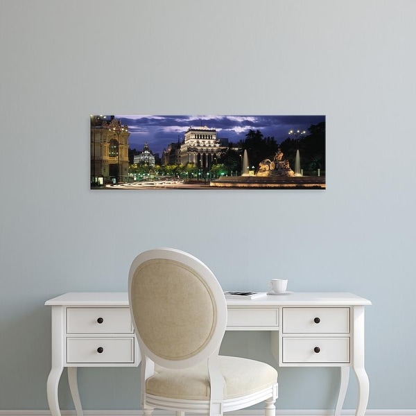 Easy Art Prints Panoramic Images's 'Madrid, Spain' Premium Canvas Art