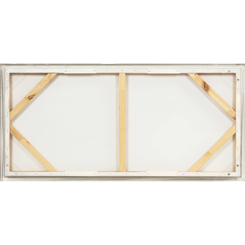 Canvas Wall Art Wood Frame Abstract Design for Home Office - 50" Multi