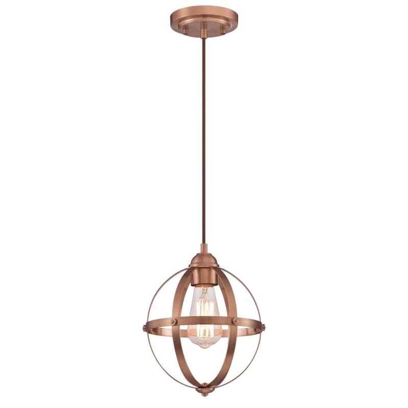 Roseto Saint Albert Single Light 9" Wide Mini Pendant
