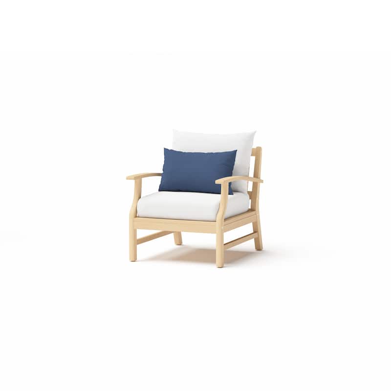Kooper 5 Piece Sunbrella Outdoor Patio Club Chair And Ottoman Set