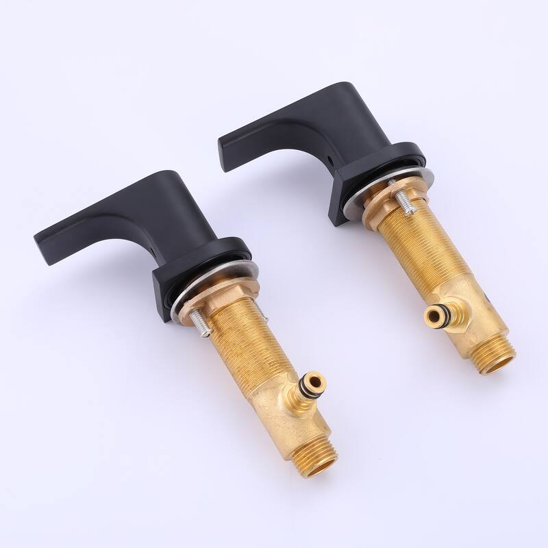 2 Handle Widespread Bathroom Sink Faucet Matte Black