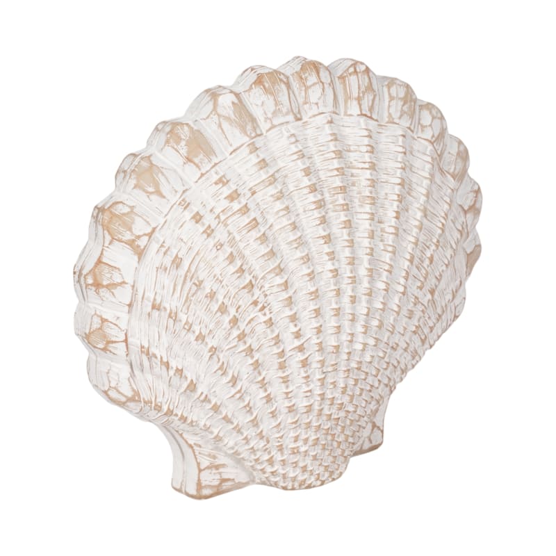 Sagebrook Home Ceramic Shell Figurine - Elegant Home Decor Accent Piece