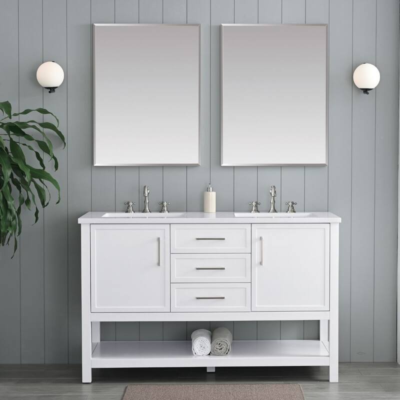 Sudio Design Arlo 54" Double Bathroom Vanity - 54" Double Sink