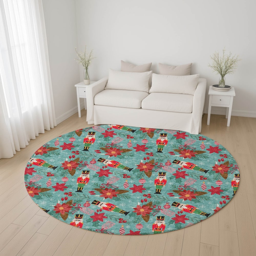 Premium Washable Super Soft Holiday Nutcracker Mayfield Rug
