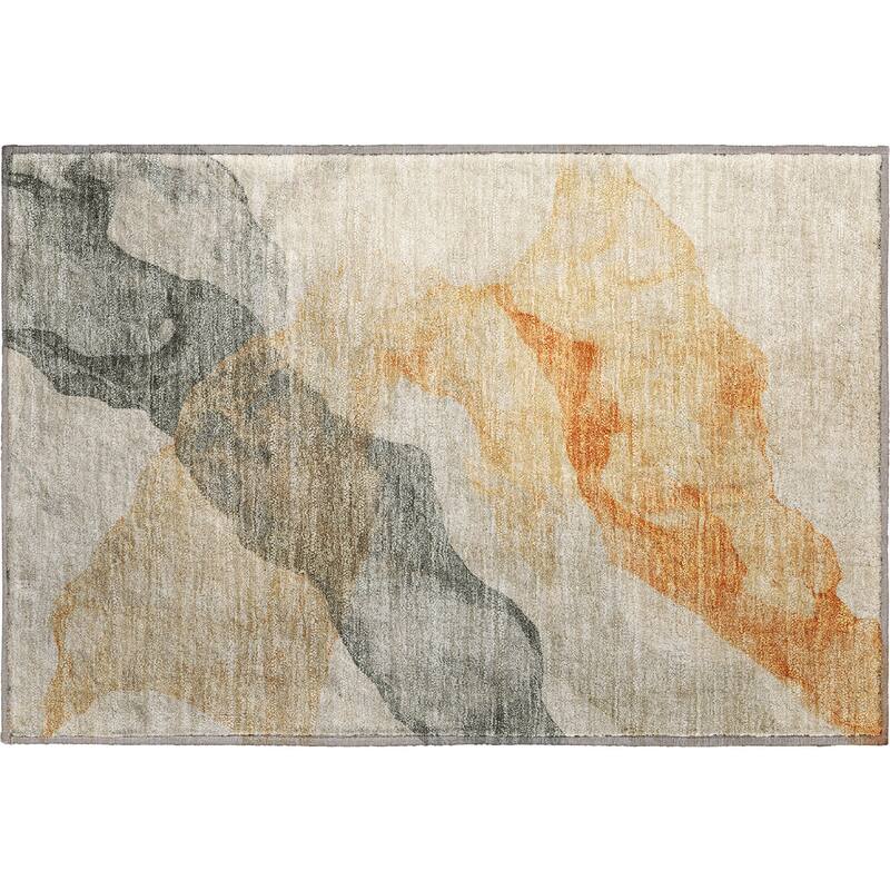 Premium Washable Super Soft Contemporary Fizal Mayfield Rug