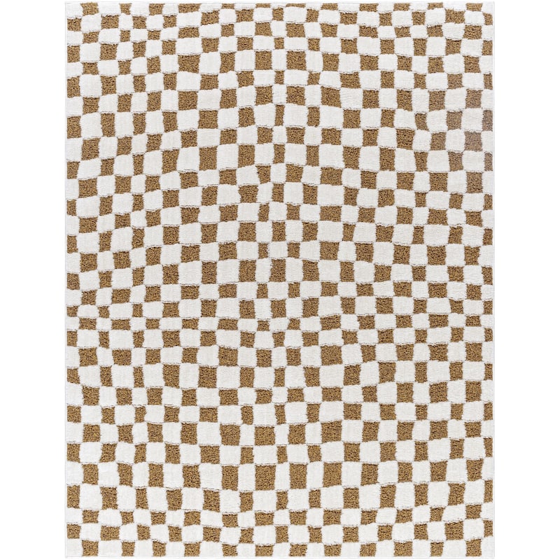 Livabliss Freud Optical Illusion Checkered Area Rug