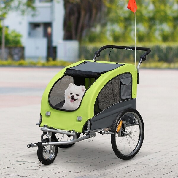 aosom elite ii pet dog bike bicycle trailer