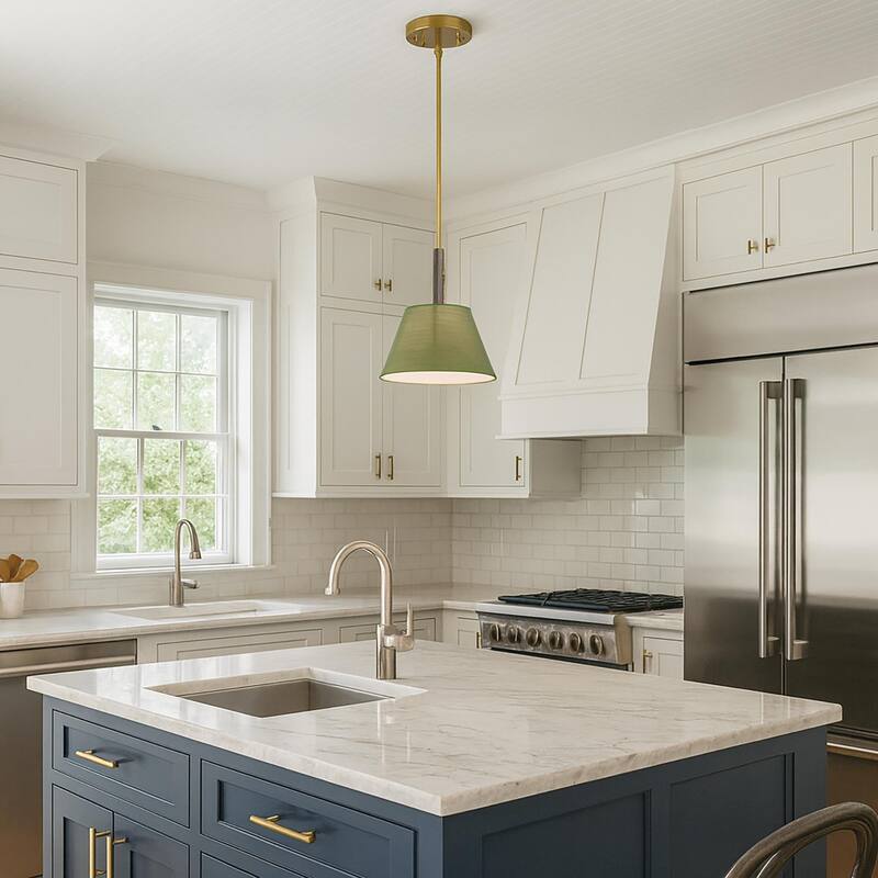 Acroma 1 - Light Single Lighting Adjustable Height Pendant Lights Chandelier