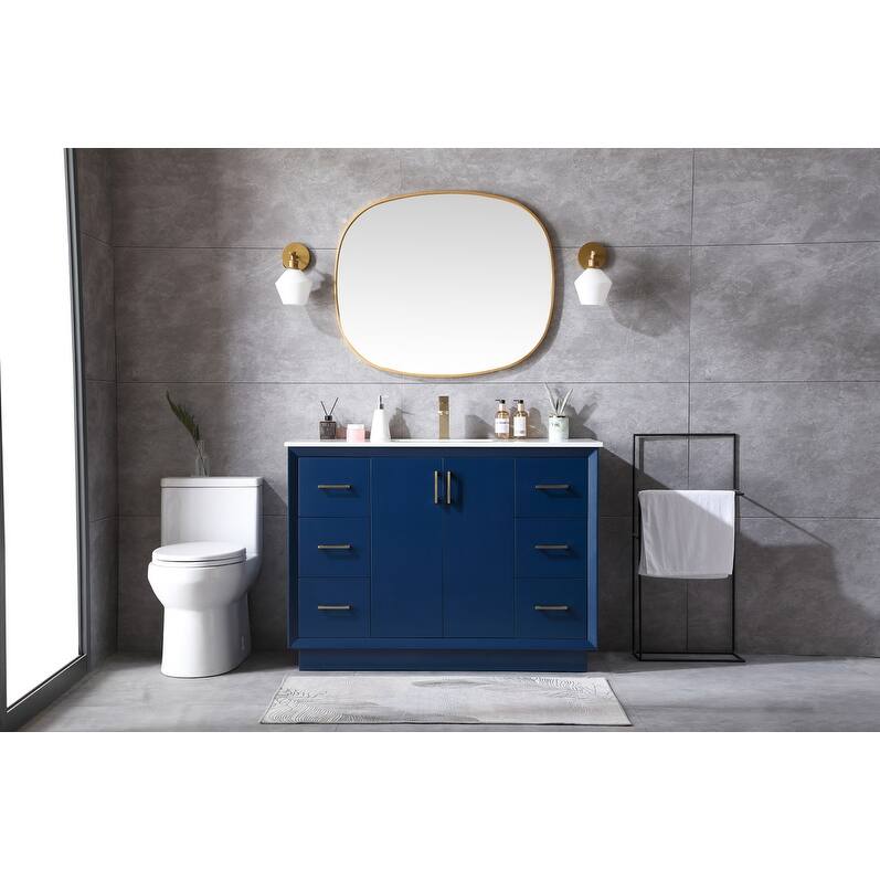 Elegant Lighting VF19648 Hayes 48" Free Standing Single Basin Vanity