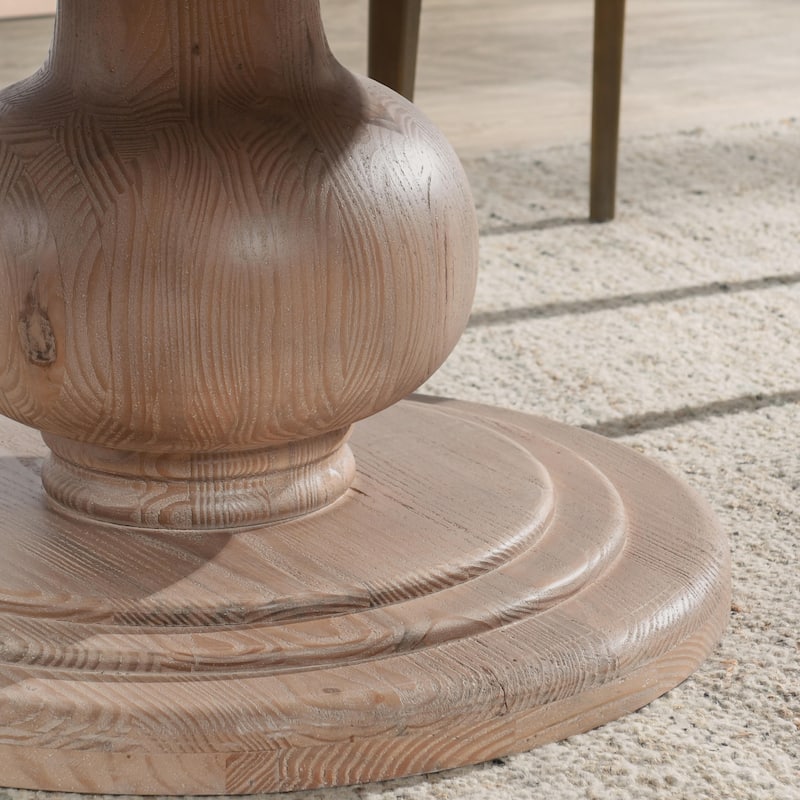 Beatriz Reclaimed Wood 60-inch Pedestal Dining Table by Kosas Home