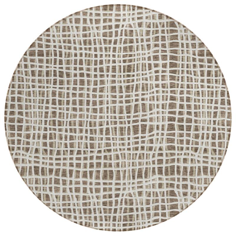 HomeRoots Striped Transitional Rectangle Outdoor Rug