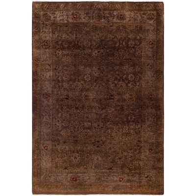 Overdyed One-of-a-Kind Hand-Knotted Area Rug - Brown - 6' 2" x 8' 10"