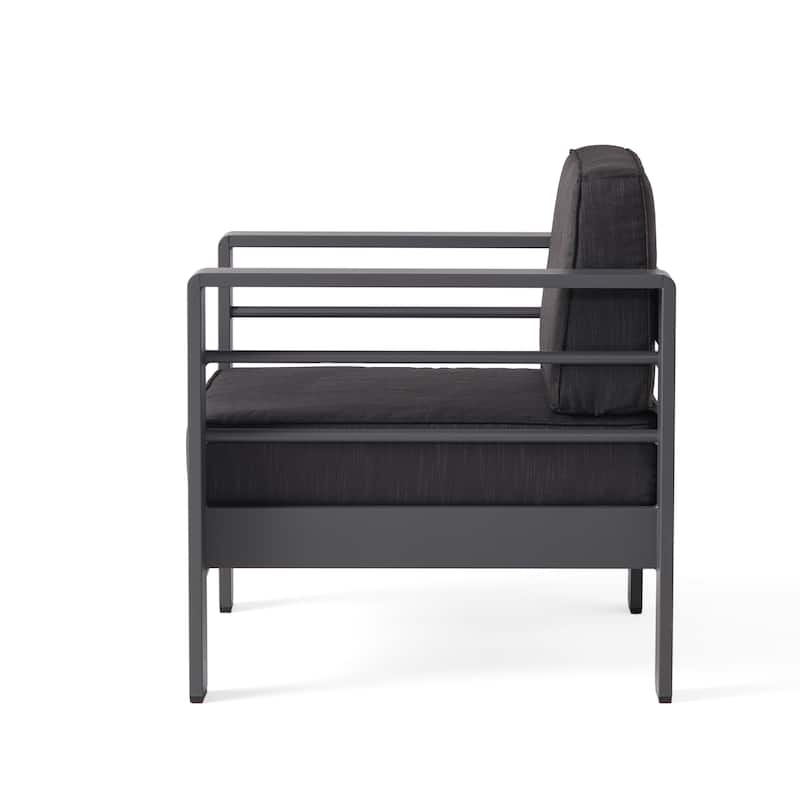 Cape Coral Outdoor Club Chairs with Optional Sunbrella Cushions (Set of 2) by Christopher Knight Home