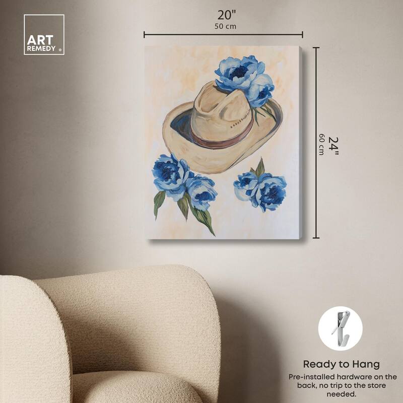 Brimming Blues I Canvas by Art Remedy, Gallery Wrapped