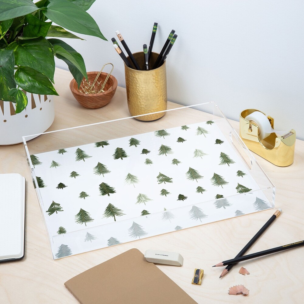Gabriela Fuente Forest fest Small Acrylic Tray - Deny Designs