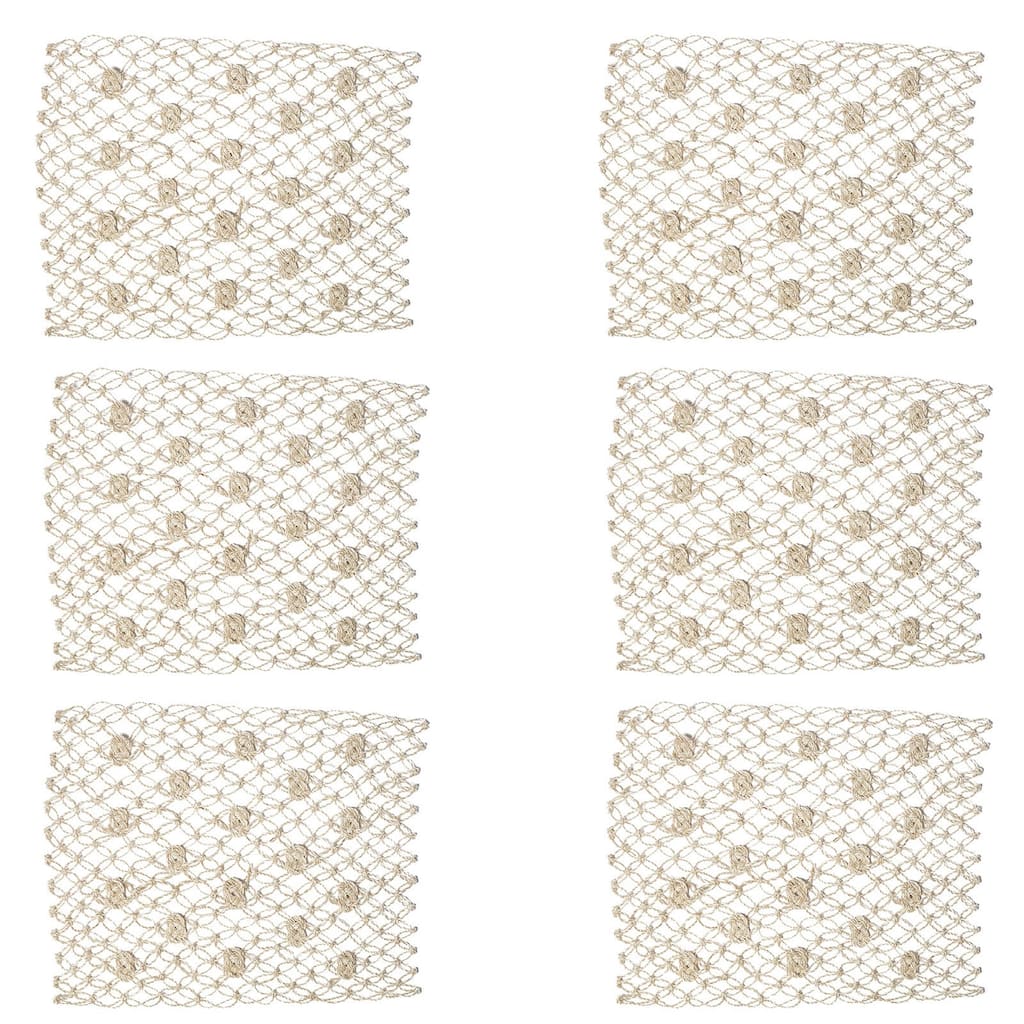 Macrame Knot Placemat Set of 6 - Set of 6