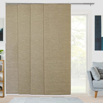 CHICOLOGY Adjustable Sliding Panels, 4-Rail Track, Vertical Blinds, Pation Door Curtain, Room Divider