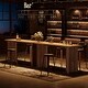 preview thumbnail 4 of 6, 62.99-Inch Long Kitchen Bar Table for Dining Room, Living Room