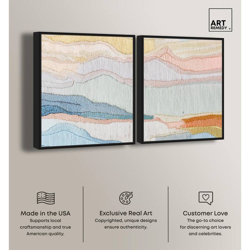 Gentle Breeze II Canvas Set of 2 by Art Remedy