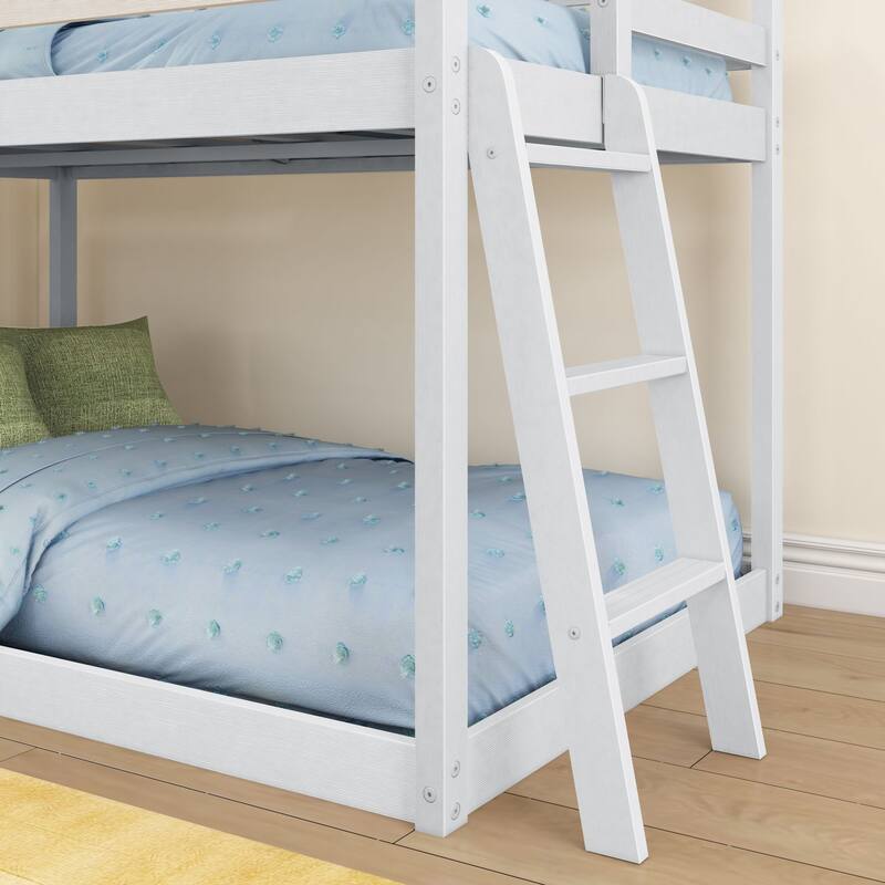 Now Furniture Low Bunk Bed for Kids, Twin over Twin