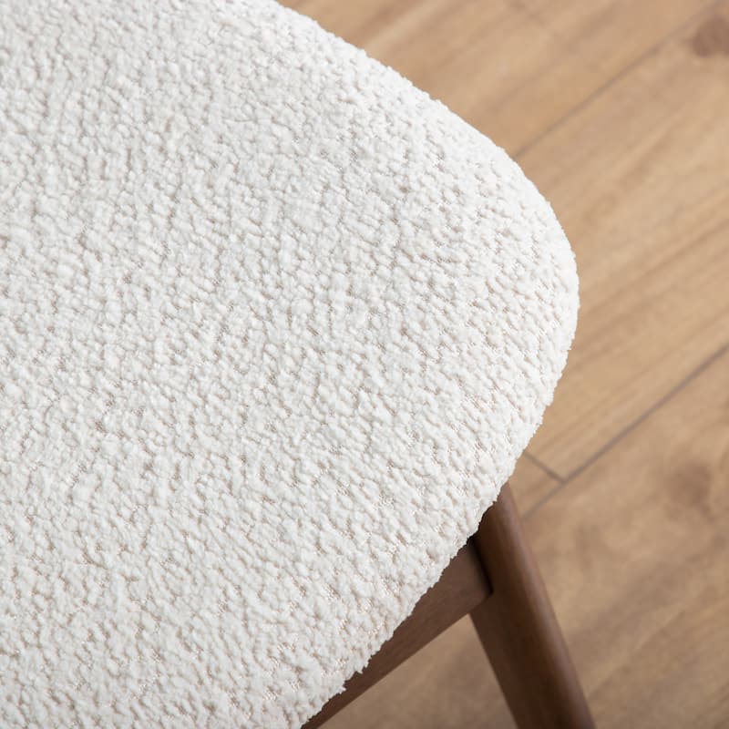 Furniture of America Shaw Mid-century Boucle Wingback Accent Chair