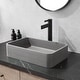 preview thumbnail 2 of 6, Vinnova Avila Grey Concrete Rectangular Vessel Bathroom Sink - 19.7"L×12.8"W×4.7"H