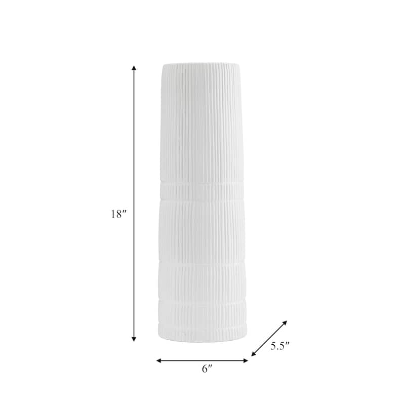 Sagebrook Home Modern Neutral Ceramic Vase