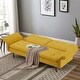 preview thumbnail 14 of 41, Modern Solid Wood Frame Tufted Sofa Bed with Adjustable Armrest