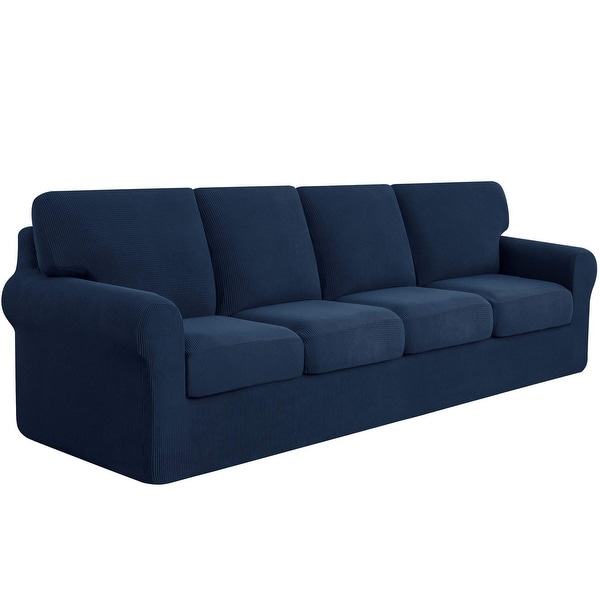 Sofa Slipcover Sets 7 Pieces Stretch Couch Cover Backrest Cushion