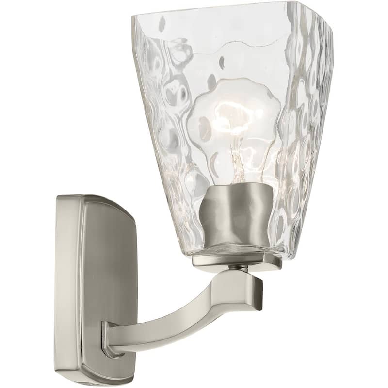 Kichler 55214WTR Marant 10" Tall Bathroom Sconce with Clear Water