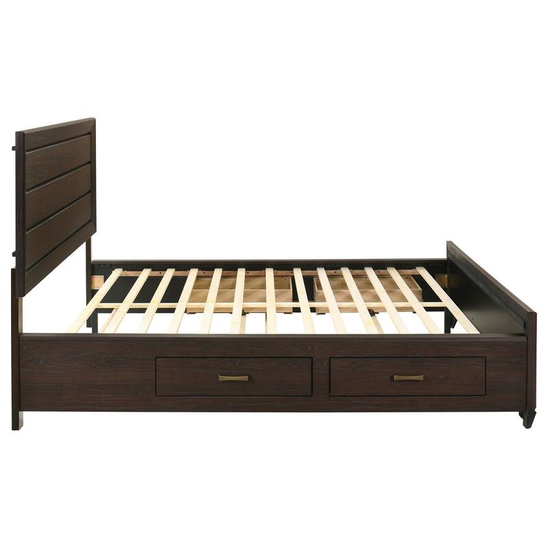 Kauffman Transitional Wood Storage Panel Bed